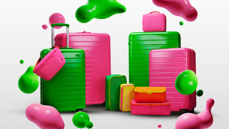 Away Releases New Neon Collection — the Luggage | Entertainment Tonight