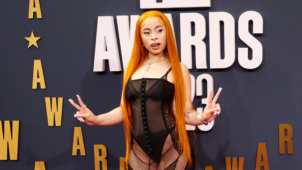 Ice Spice Makes A See Through Style Statement At The 2023 Bet Awards Entertainment Tonight