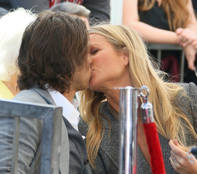 Brad Falchuk and Gwyneth Paltrow at Walk of Fame ceremony