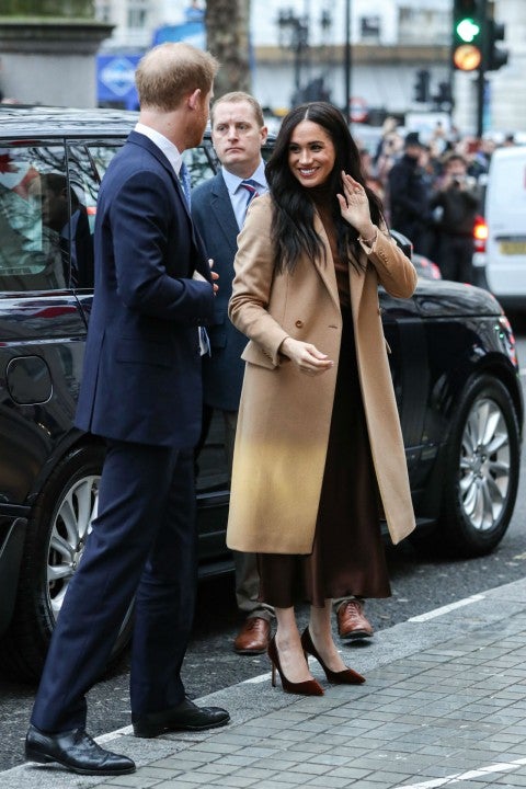 Brandon Maxwell Belted Jacket in White - Meghan Markle's Outerwear -  Meghan's Fashion