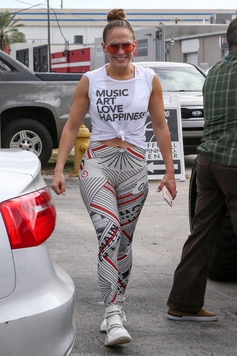 jlo at gym in miami