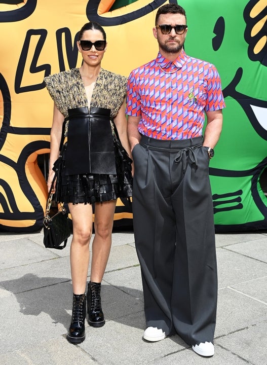 best post of JT on X: 📷 06/23 Justin Timberlake and Jessica Biel at Louis  Vuitton S/S 2023 show on Paris Fashion Week.  / X