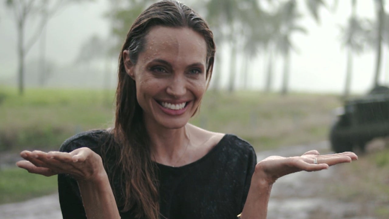 Angelina Jolie Wears Mysterious Ring on 'Unbroken' Work Trip