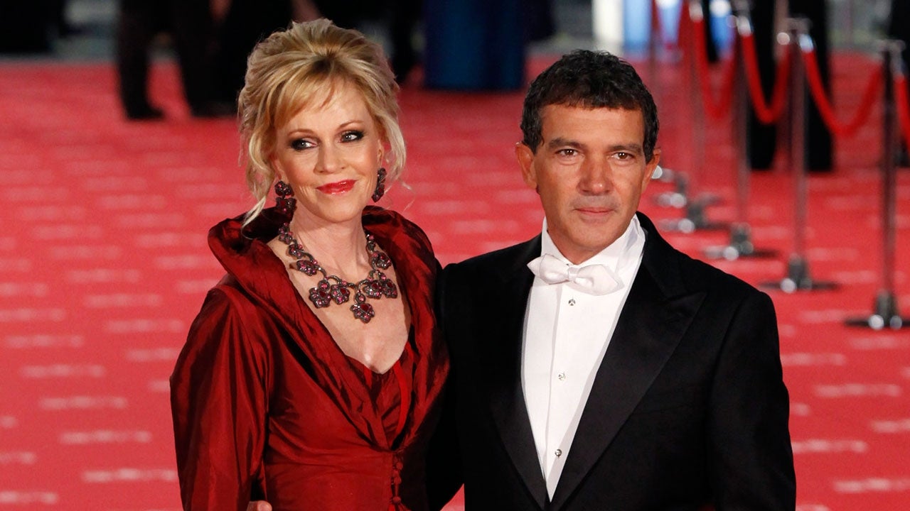 Antonio Banderas and Melanie Griffith during Louis Vuitton Global