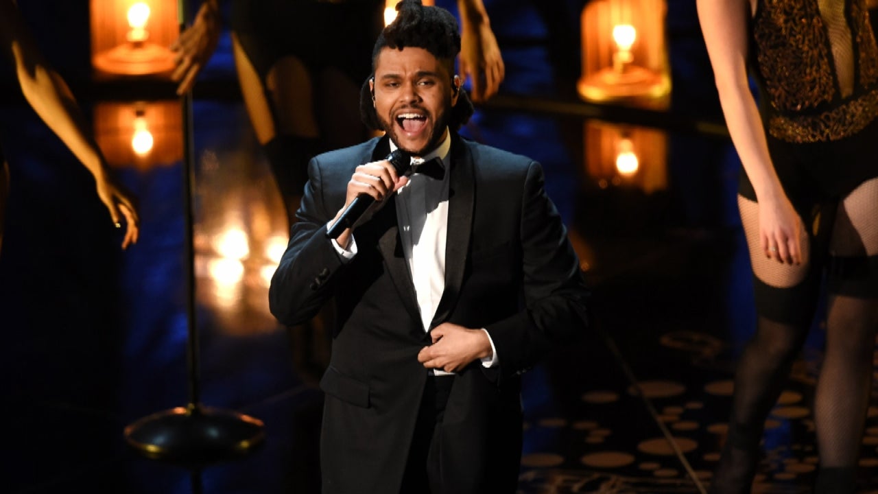 The Weeknd Brings 'Fifty Shades' S&M to the Oscars Stage