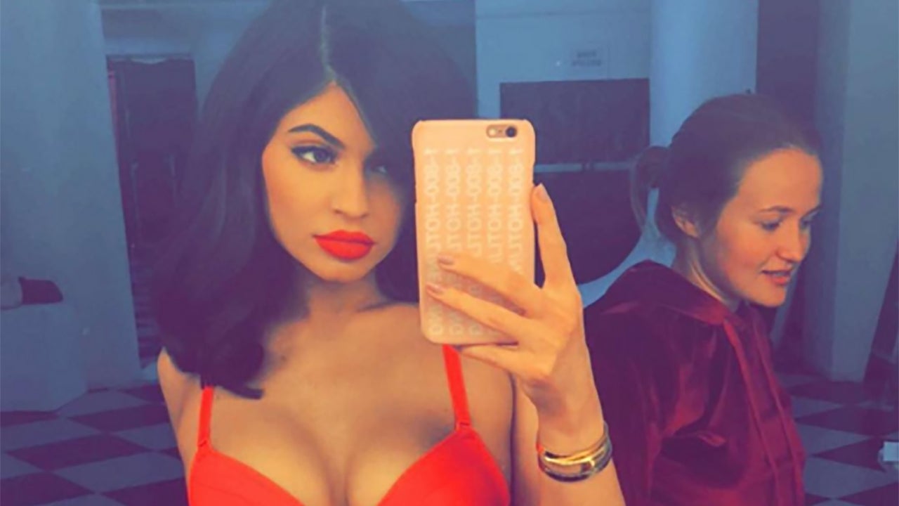 Kylie Jenner Wears Sexy Valentine's Day Outfit
