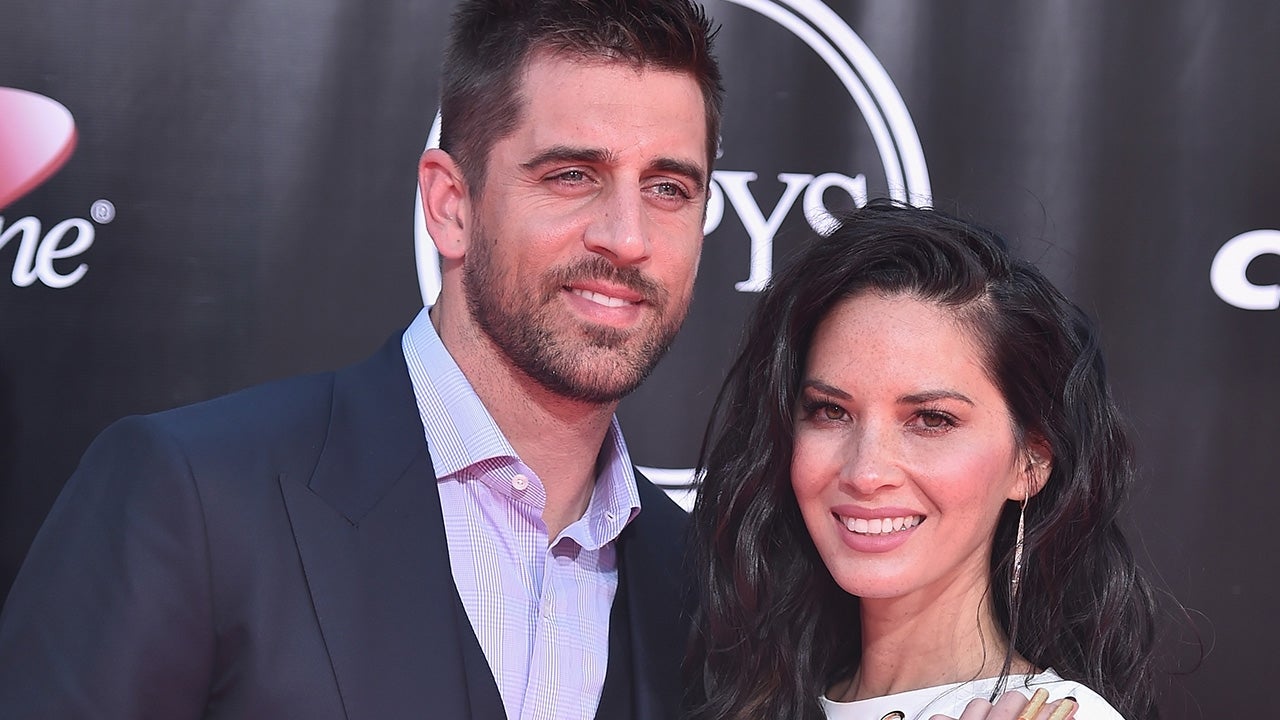 Aaron Rodgers walks the red carpet with girlfriend Olivia Munn at the NFL  awards show