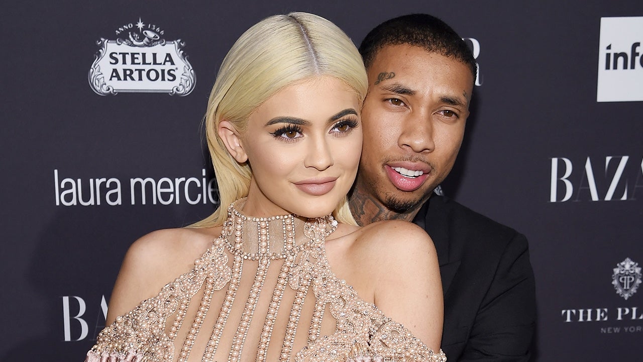 Tyga Gifts Kylie Jenner a Gucci Bag, Lint Rolls Her Toes After Alexander  Wang After-Party
