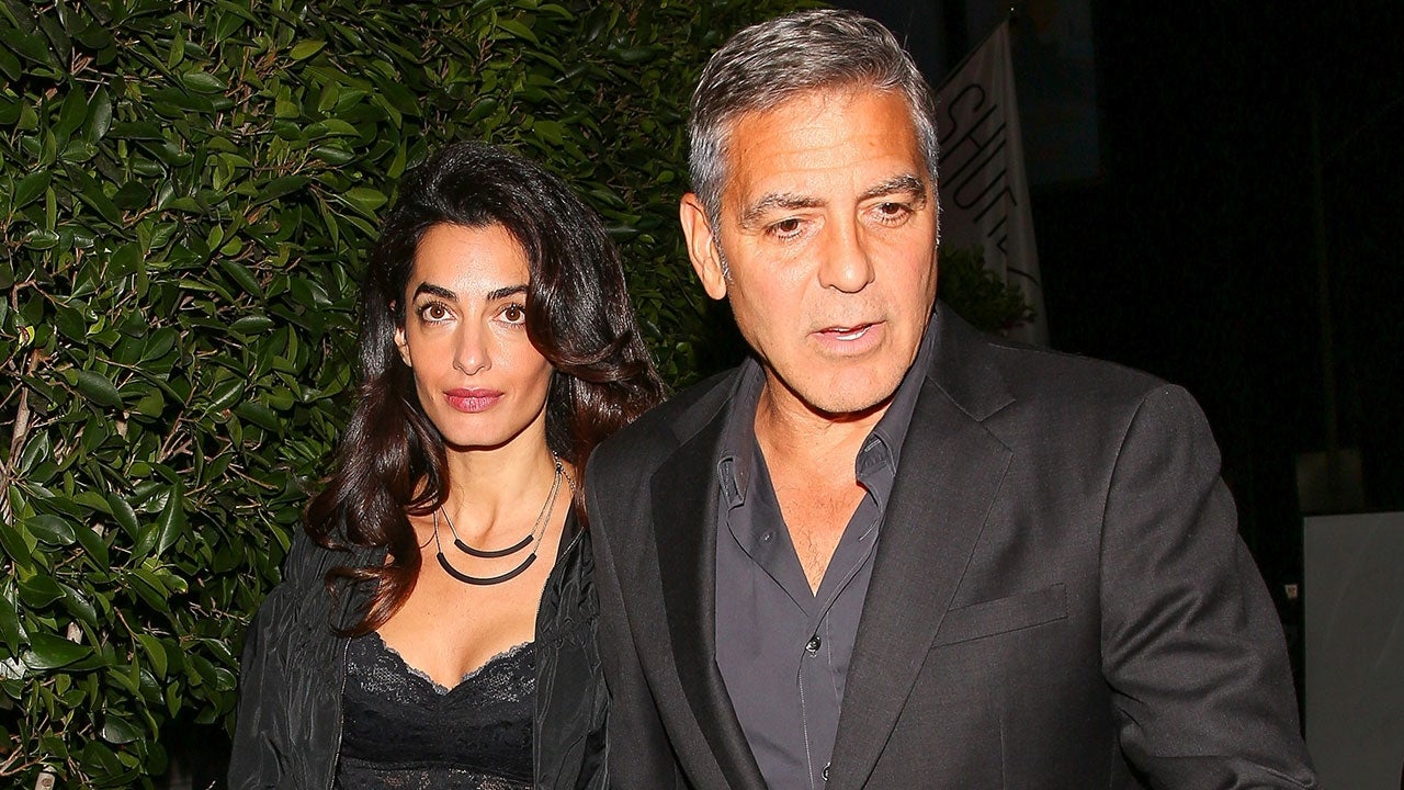 Amal Clooney Flaunts Major Skin In Lace Crop Top During Date Night With 