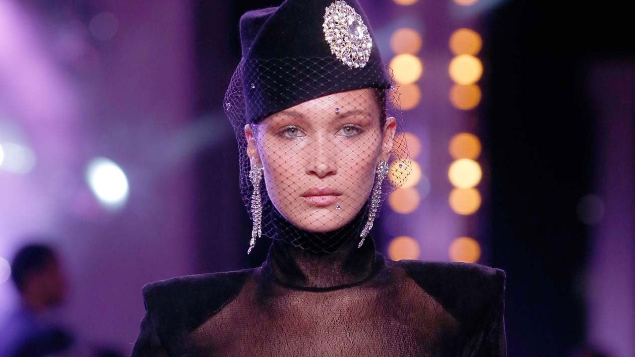 Bella Hadid embodies French glam for the Louis Vuitton show in Paris
