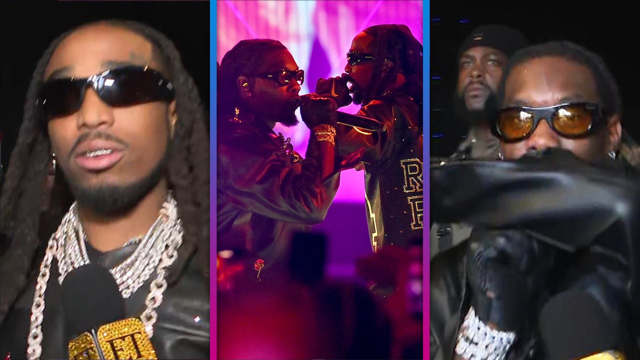 Migos Offset And Quavo Reunite To Honor Late Takeoff With Surprise 2023 Bet Awards Performance