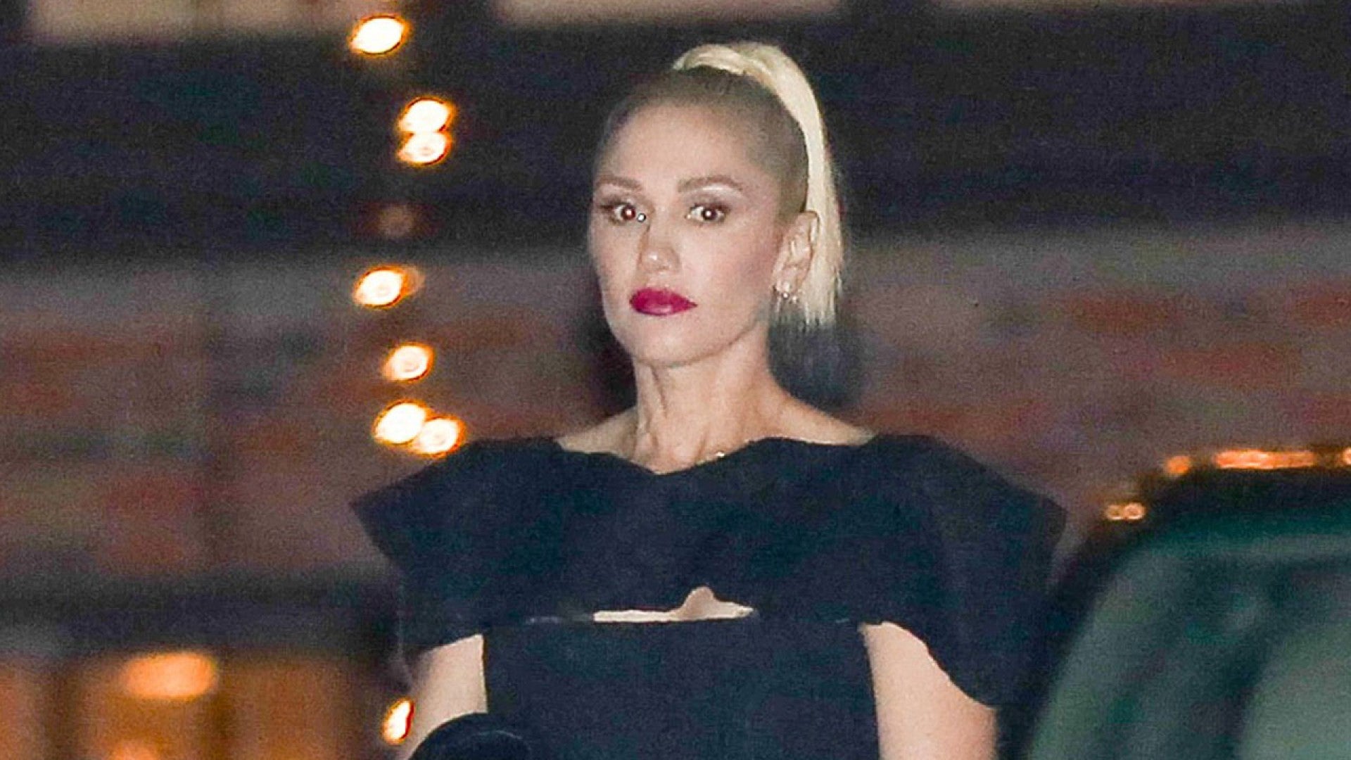 Gwen Stefani Flashes Her Butt in Daring Black Dress-- See the Pic!