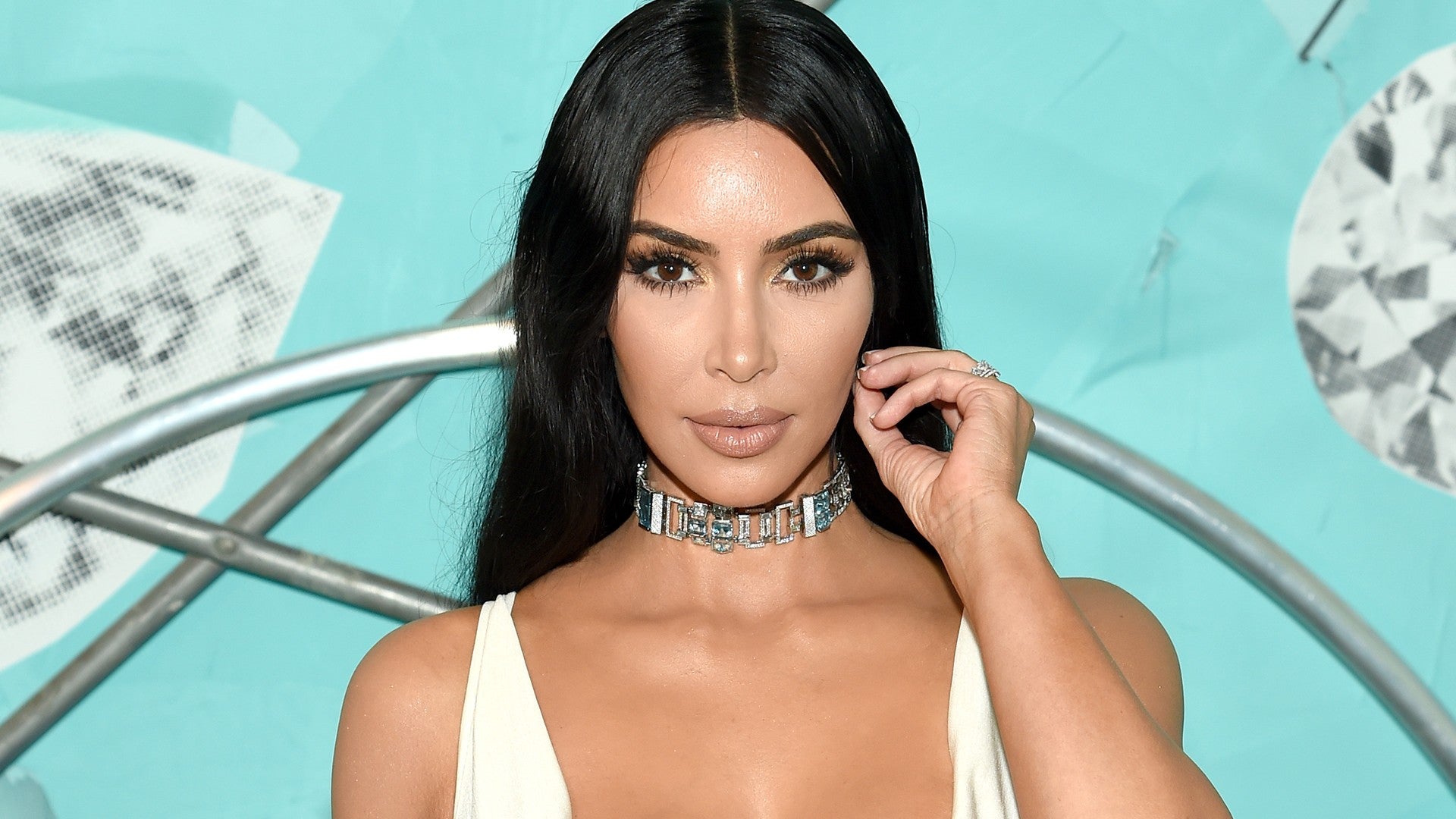 Kim Kardashian Poses Topless With Baby Chicago 