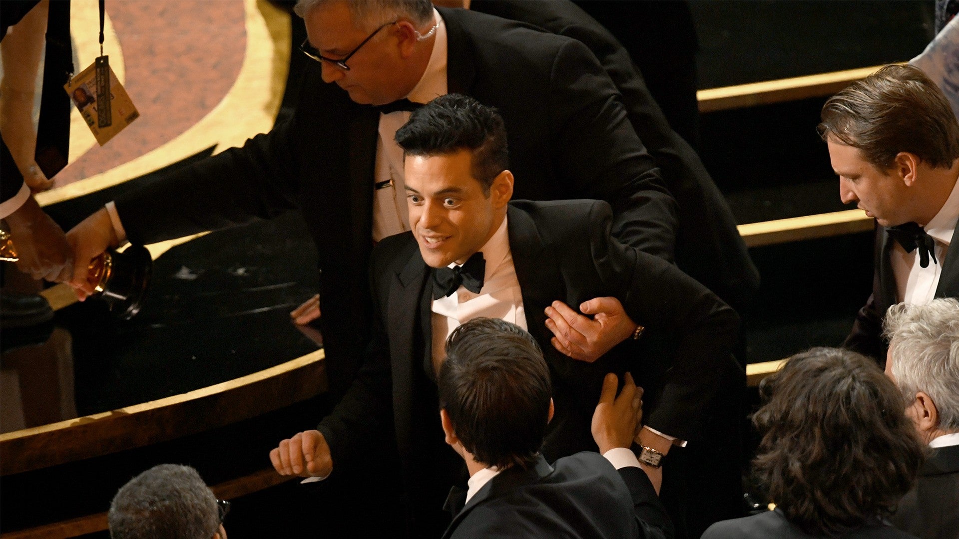 Rami Malek Appears in Great Spirits After Falling Off 2019 Oscars Stage