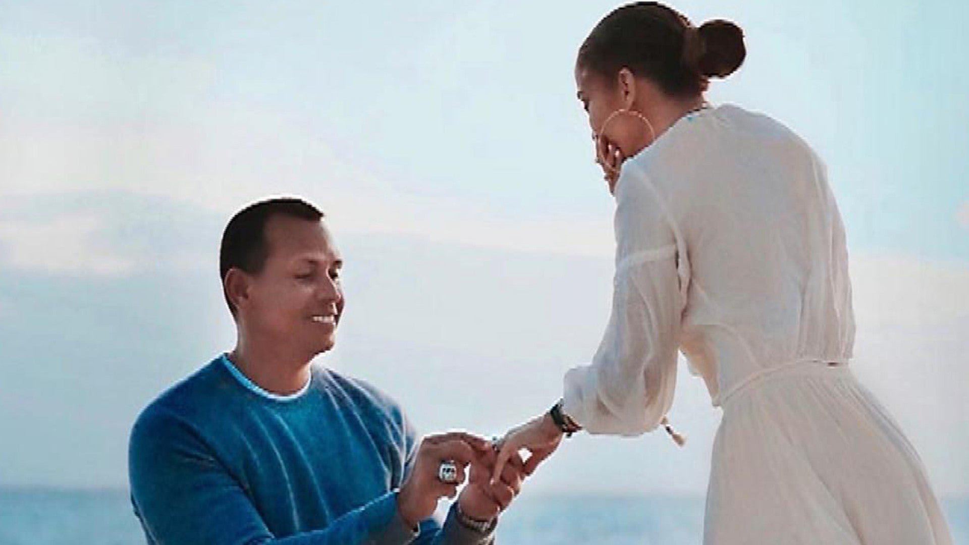 Jennifer Lopez And Alex Rodriguez Share Stunning New Engagement Pics Kids Were A Driving Force In Proposal Entertainment Tonight