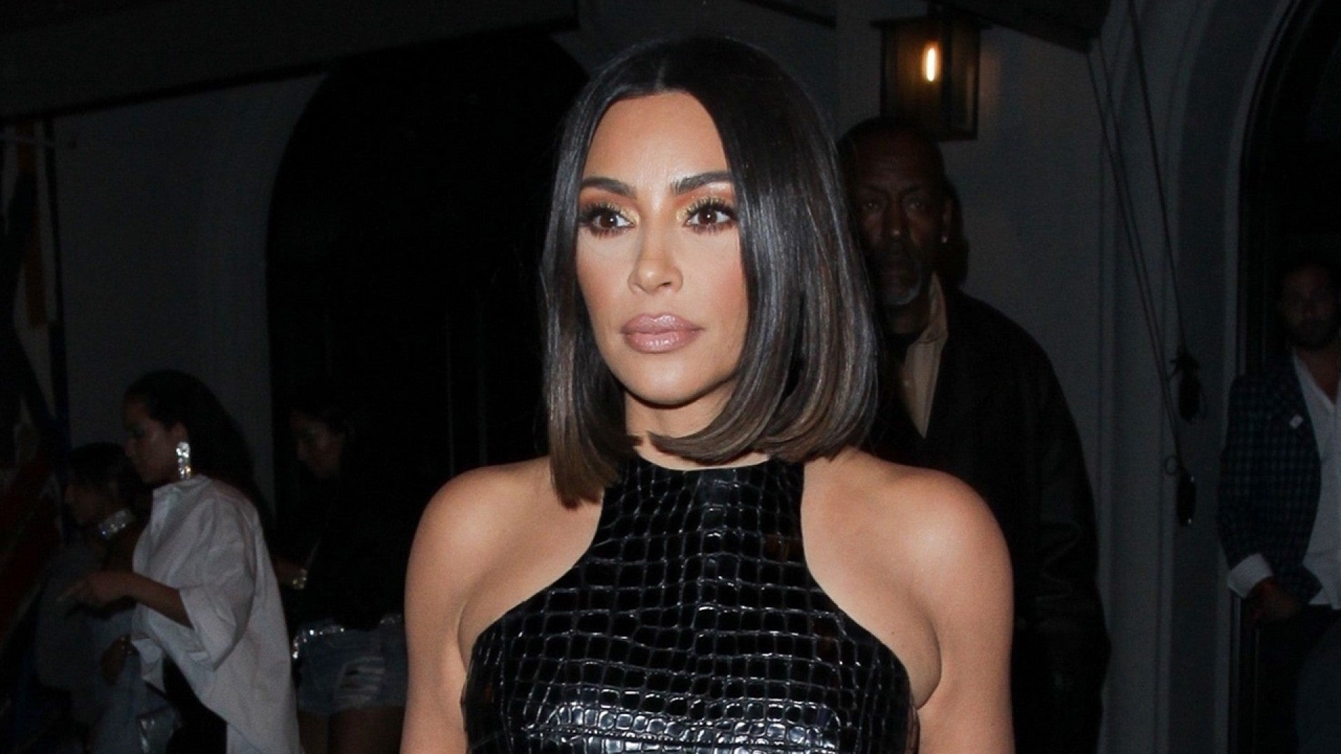 Kim Kardashian Turns Heads in All Leather Outfit
