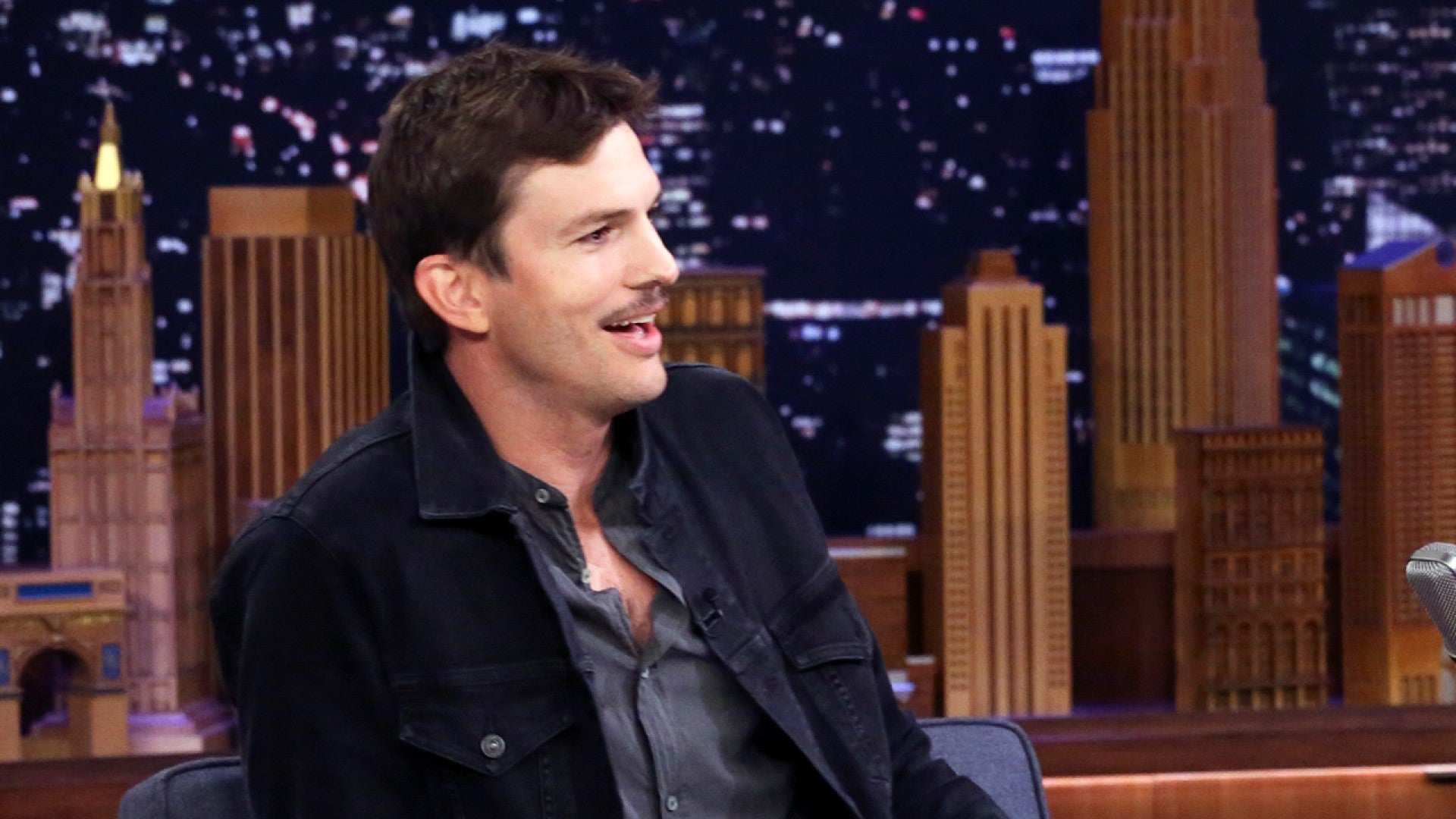 Ashton Kutcher Explains How Adele Is Responsible For His 'Spite' Mustache