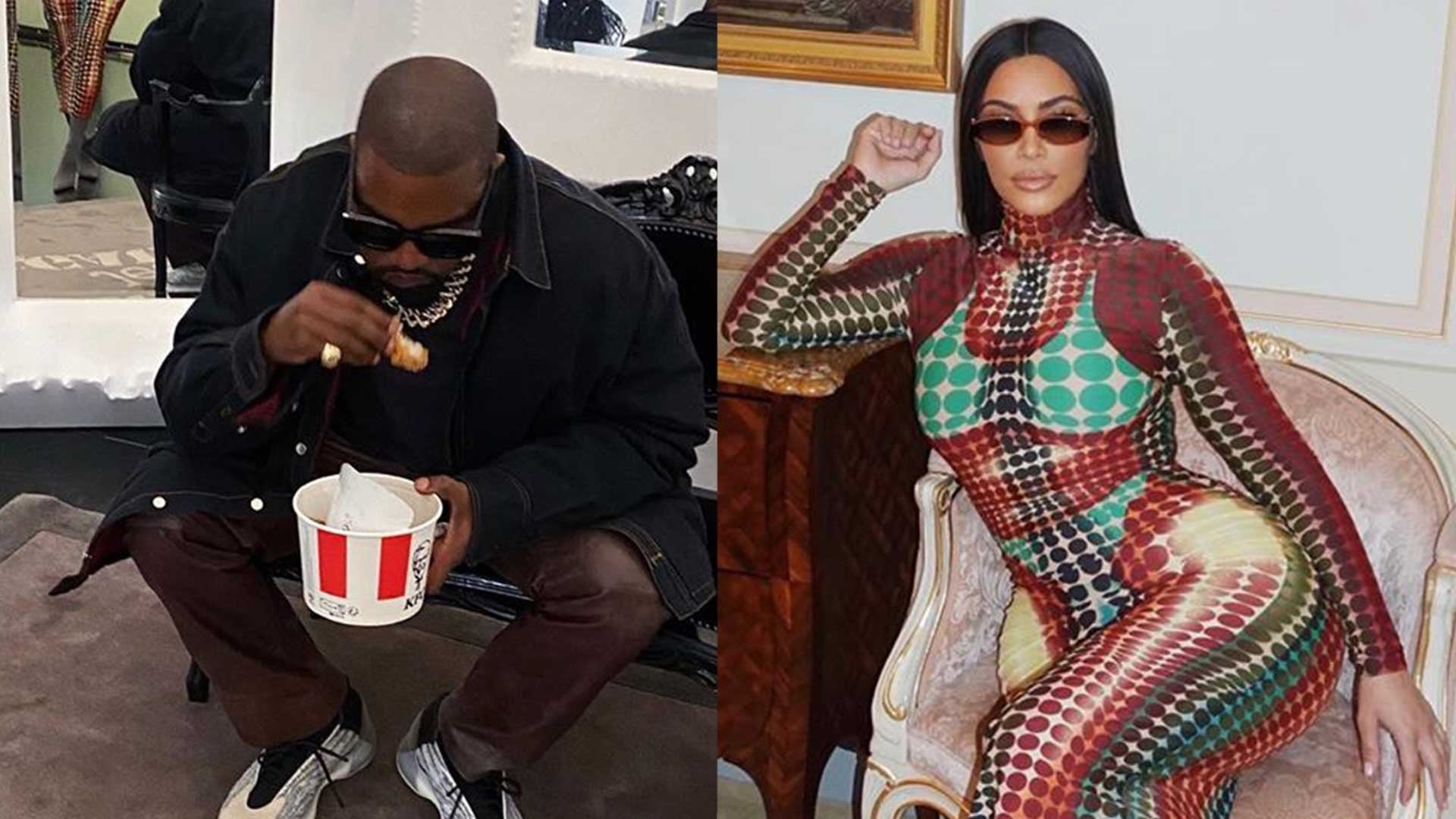 Kim Kardashian And Kanye West Enjoy A Day Full Of Kfc And Pda In Paris Entertainment Tonight