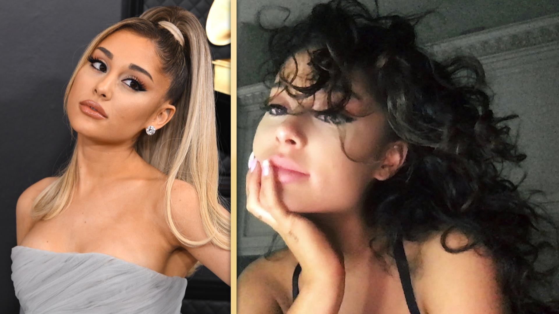 Ariana Grande Secret Porn - Ariana Grande Shows Off Her Real Curls While in Quarantine
