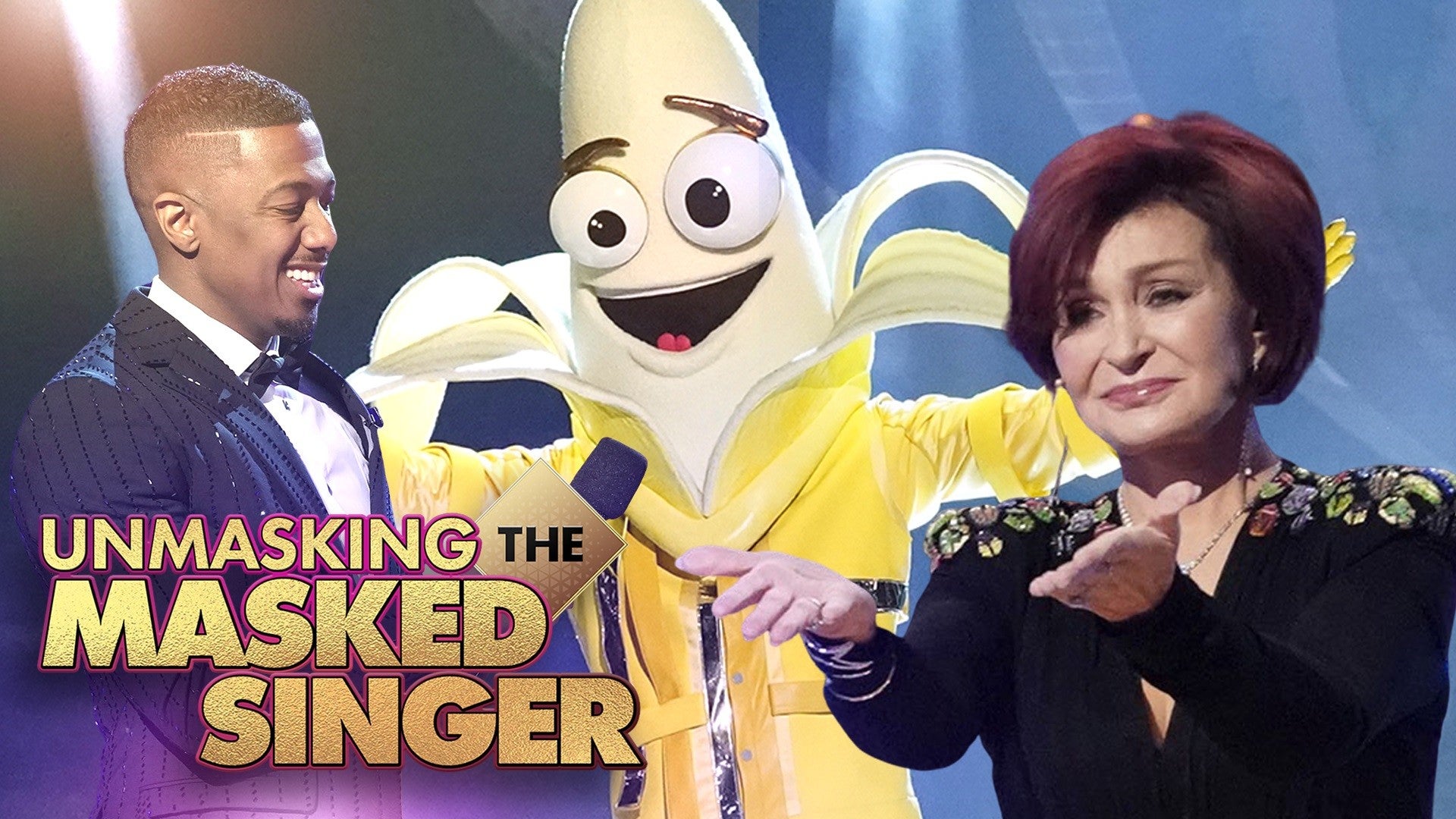 The Masked Singer Unmasked The Banana Reveals What Almost Made Him Cry During The Competition Exclusive Entertainment Tonight - banana song im a banana roblox id