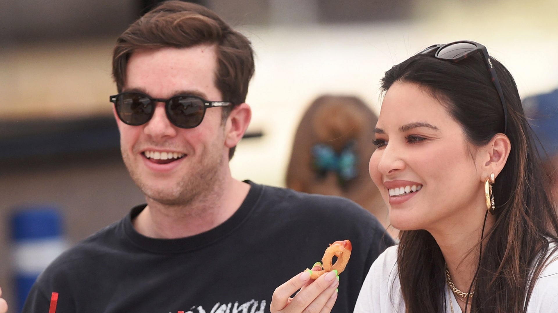 Olivia Munn Wowed by John Mulaney's Rendition of 'Take Me Out to the Ball  Game' at Wrigley Field