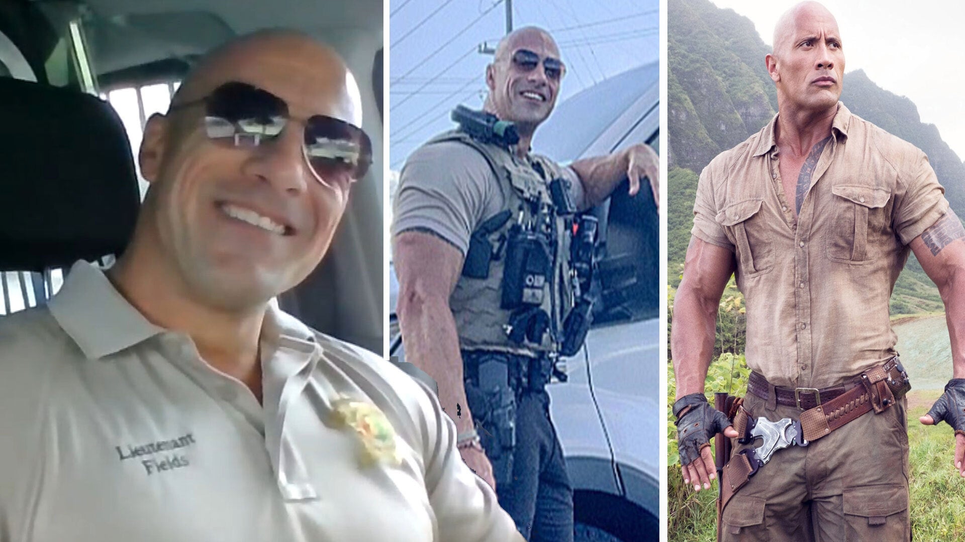 Meet Dwayne ‘the Rock Johnsons Look Alike Police Officer Exclusive 