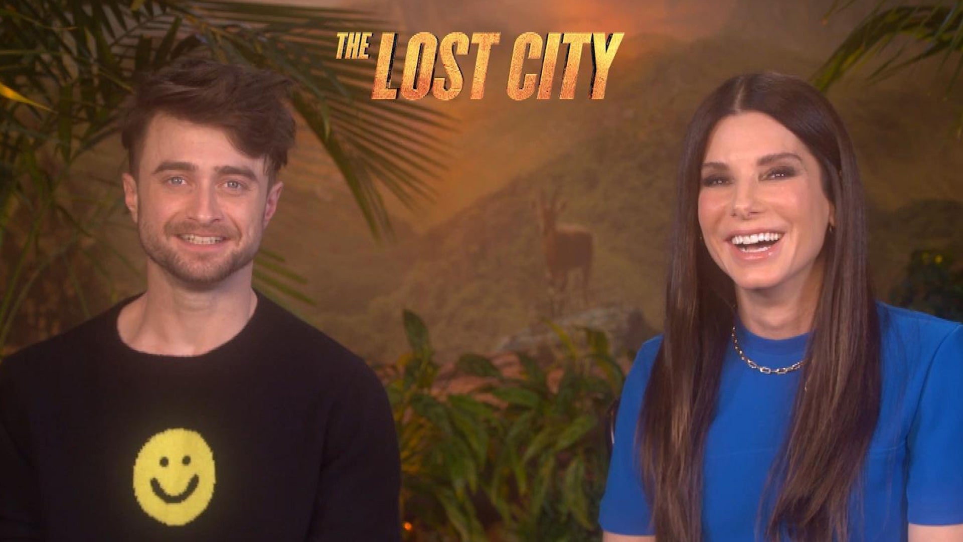 The Lost City's Sandra Bullock and Daniel Radcliffe React to