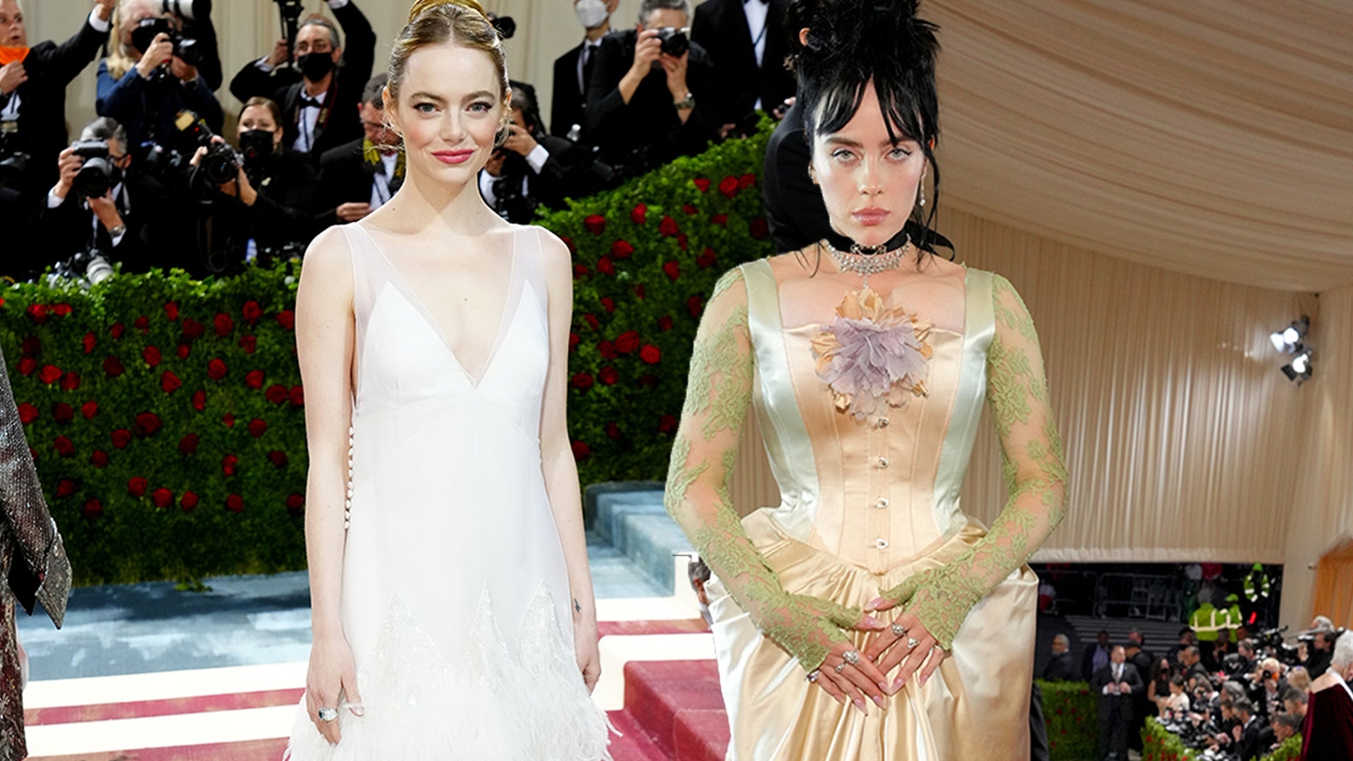 Emma Stone and Rihanna Show the Met Gala Some Abs