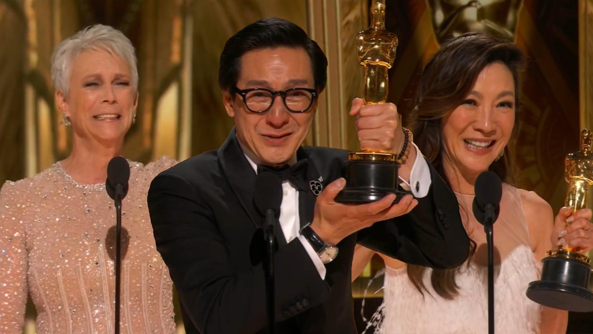 'Everything Everywhere All at Once' Watch the Cast’s Emotional Oscars