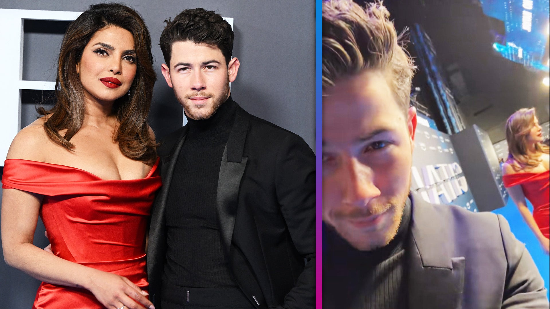 Parinyka Chopra Nik Jones Pron Video - Nick Jonas Uses Perfect Song Lyric for Priyanka Chopra's 'Red Dress' at  'Citadel' Premiere