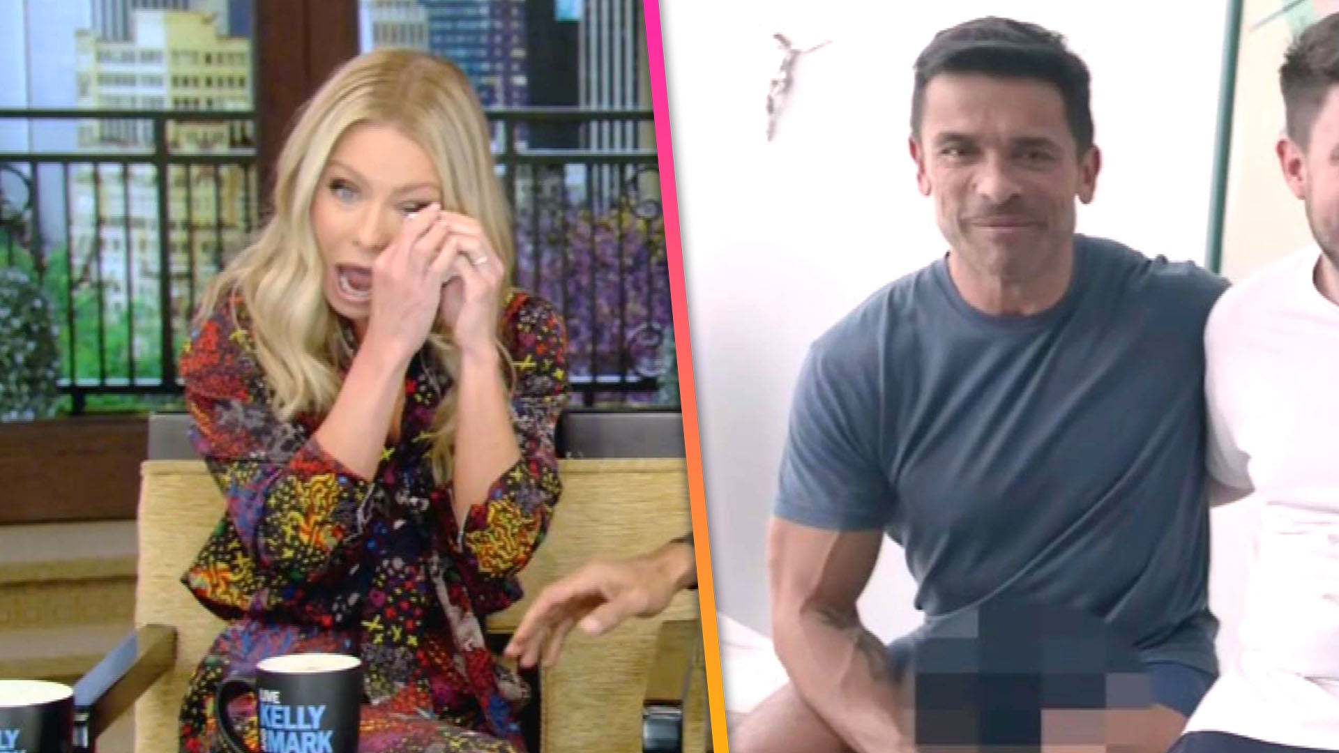 Kelly Ripa In Tears Laughing Over Mark Consuelos Pixelated Crotch 1840