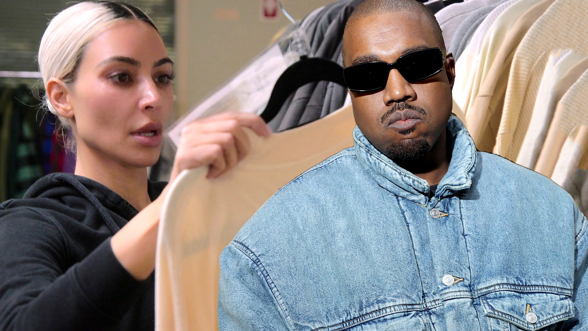 Kanye West in the Air Jordan 1 'Black Royal' Alongside Kim