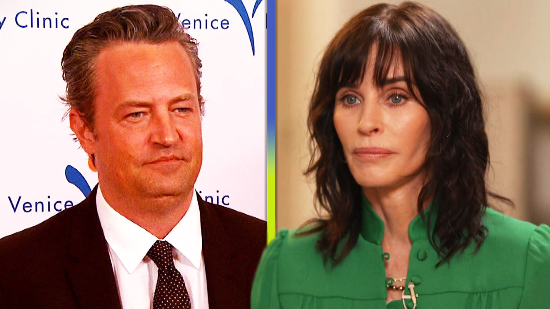 Courteney Cox acredita que Matthew Perry a está visitando na vida após a morte