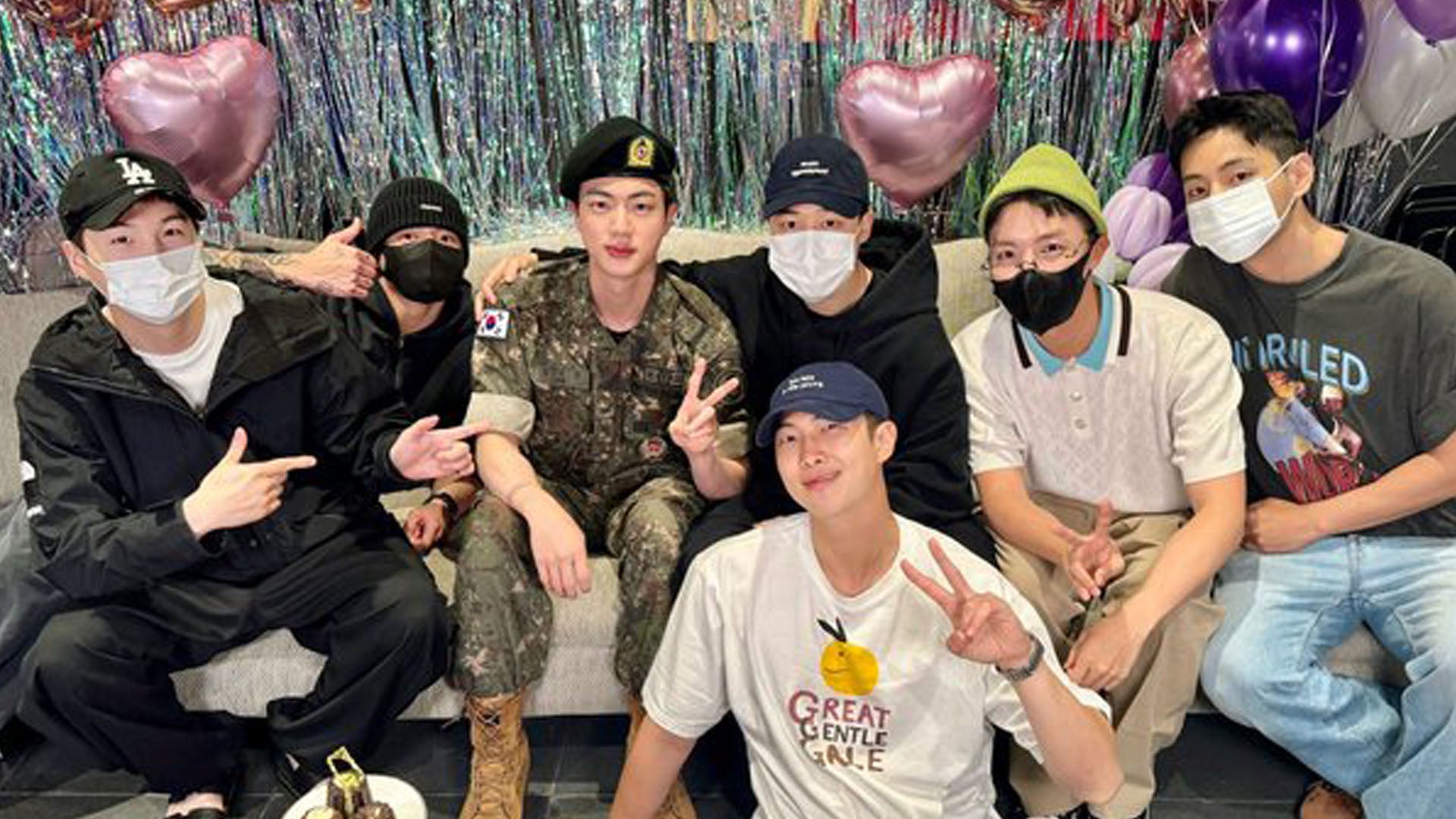 Jin Reunites With BTS Bandmates After Completing Military Service