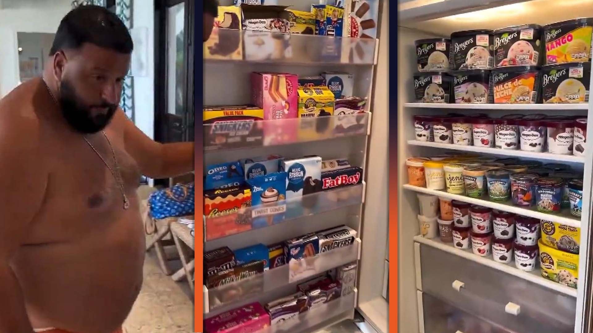 DJ Khaled Shows Off Freezer With More Than 40 Ice Cream Options