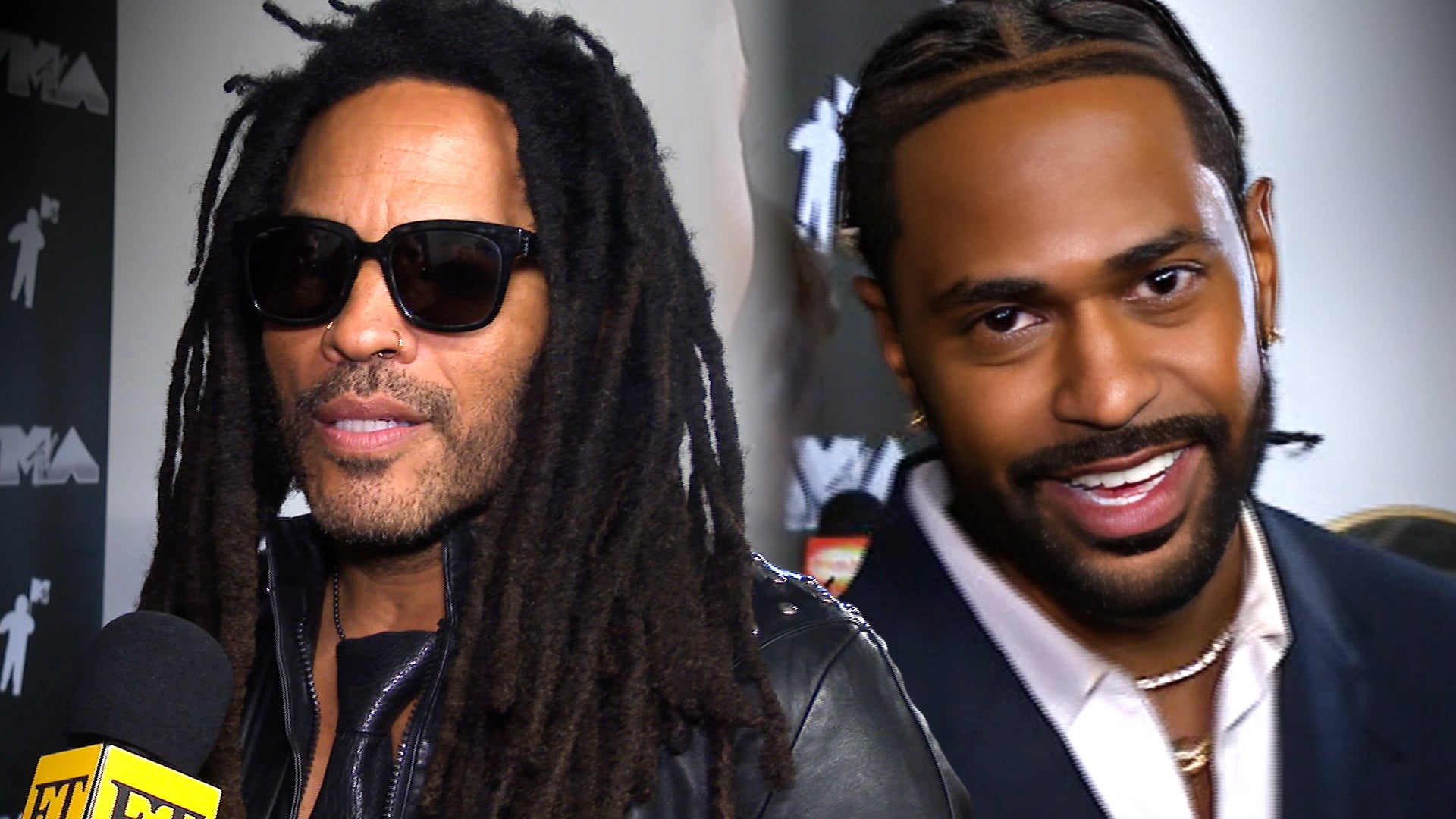 Lenny Kravitz Spills on Vegas Residency as Big Sean Crashes His Backstage VMAs Interview (Exclusive)  