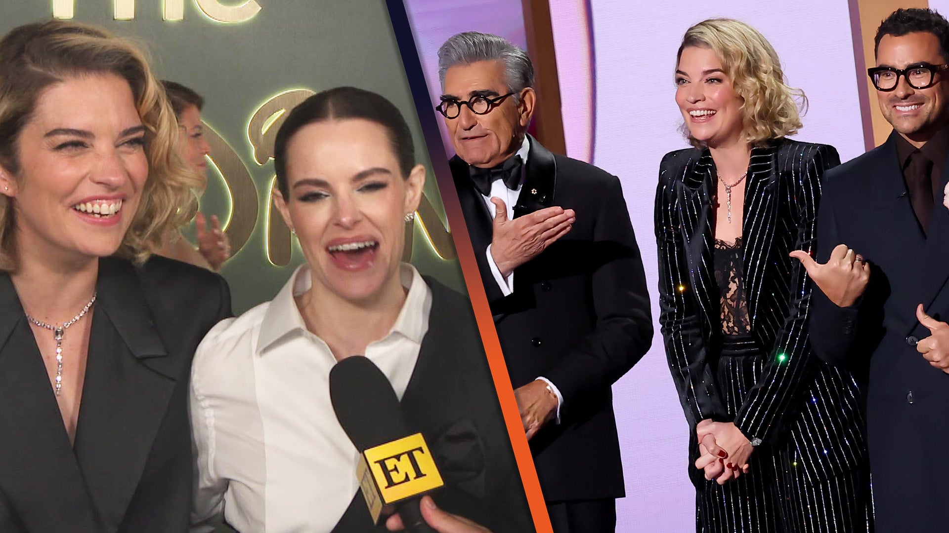 Annie Murphy and Emily Hampshire Dish on 'Schitt's Creek' Emmys Reunion (Exclusive)