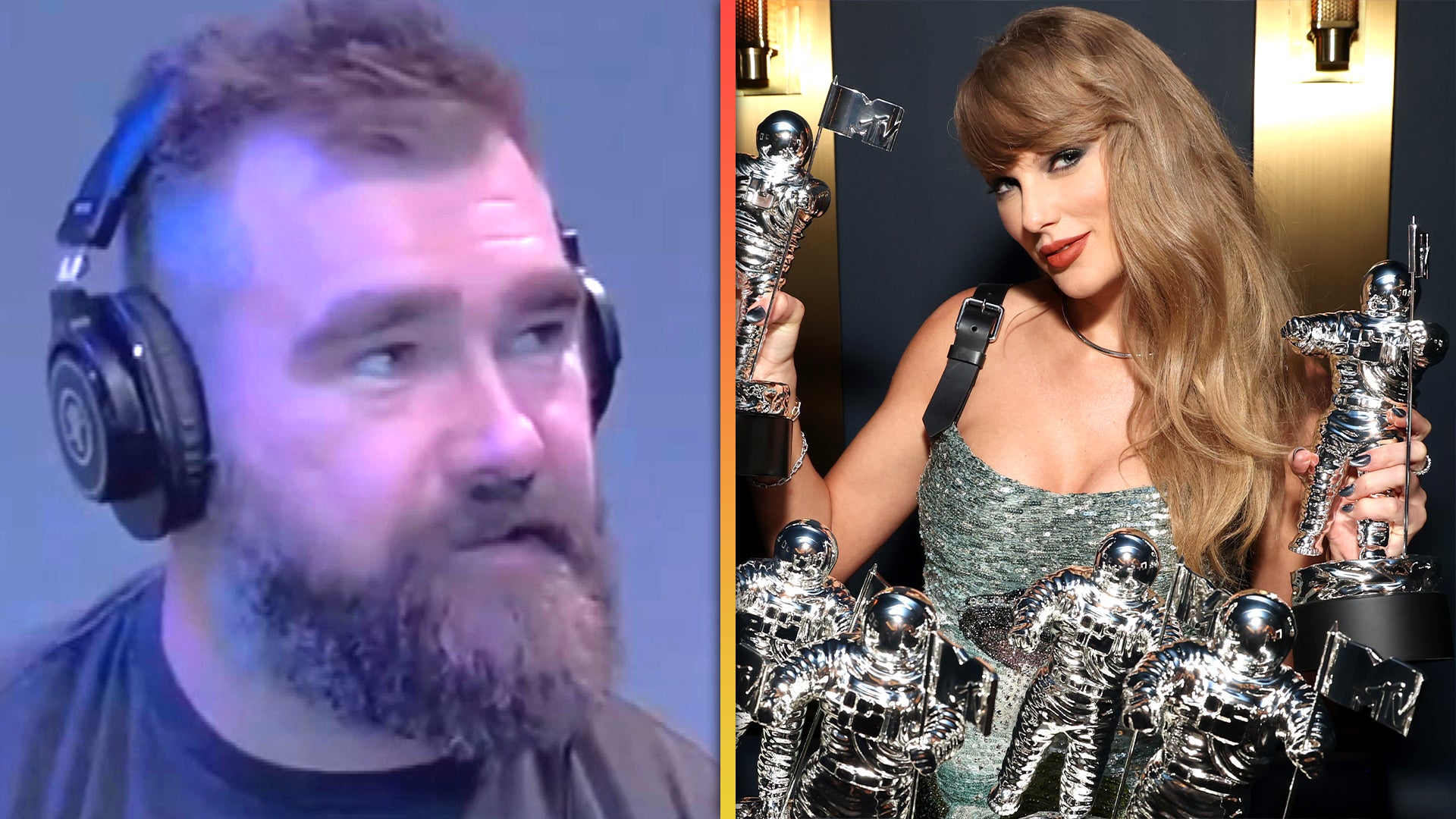 Jason Kelce Praises Taylor Swift After VMAs Wins, Says Level of Talent is 'Ridiculous'