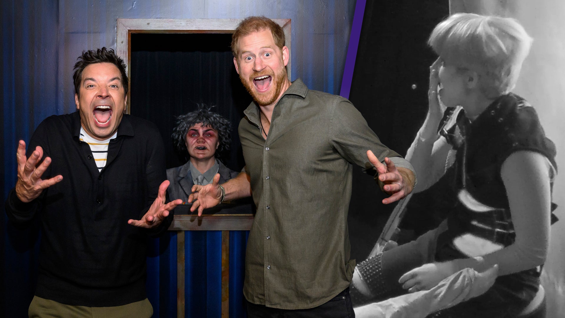 Prince Harry Shocks Unsuspecting Haunted House Actors in Jimmy Fallon's 'Tonightmares' Maze